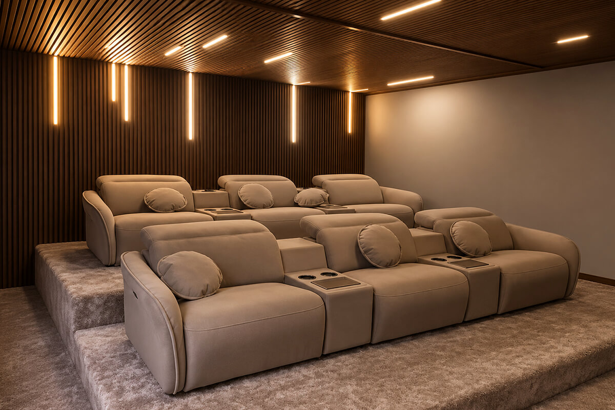 Nexo Koltuklarla Çoklu Sıra Home Sinema